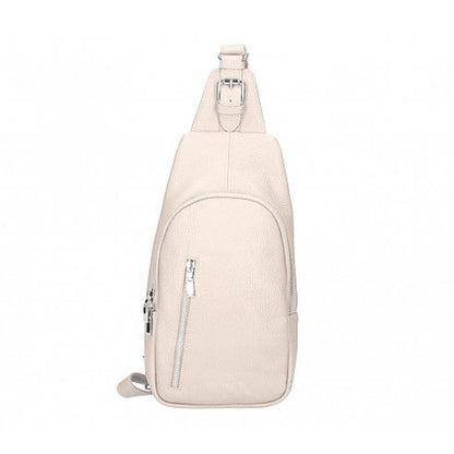 Leather travel crossbody from Italy